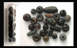 Ancient Beads, Large, Black, ca. 1200 BC - 2nd Century AD
